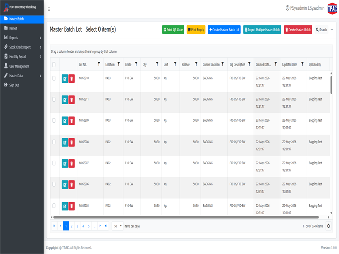 POM Inventory Checking screenshot 2 (mock)
